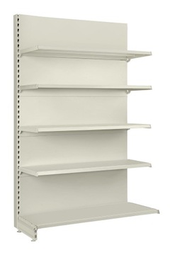 Regał sklepowy metalowy typ Mago Przyścienny 55 cm