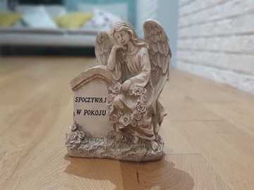 Электронная свеча, БОЛЬШОЙ LED АНГЕЛ, фигурка ANGEL FOR THE GRAVE, со светящейся надписью