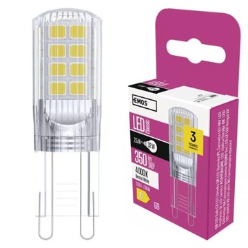 Żarówka LED JC 2,5W G9 neutralna biel 4000K ZQ9536