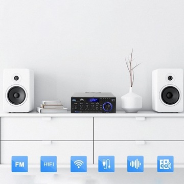 HIFI СТЕРЕОУСИЛИТЕЛЬ 40 Вт + 40 Вт BLUETOOTH 5.0 МИНИ-АУДИОПЛЕЕР AK45