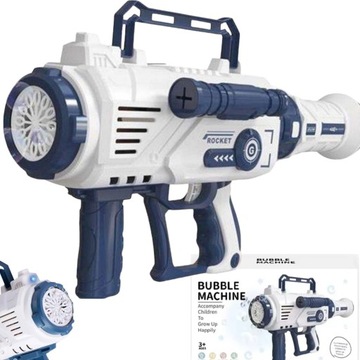 MEGA BAZOOKA DO ROBIENIA BANIEK MYDLANYCH WYRZUTNIA MASZYNKA PISTOLET PŁYN