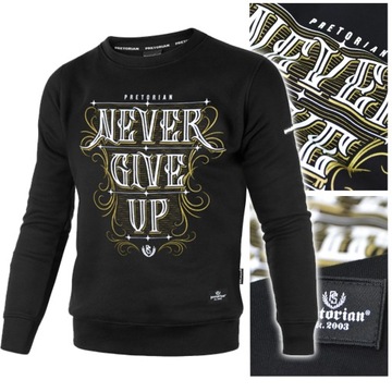 BLUZA MĘSKA PRETORIAN KLASYCZNA CZARNA r.S