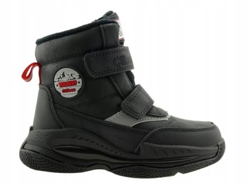 BUTY ZIMOWE CHŁOPIĘCE OCIEPLANE ŚNIEGOWCE RZEPY 27