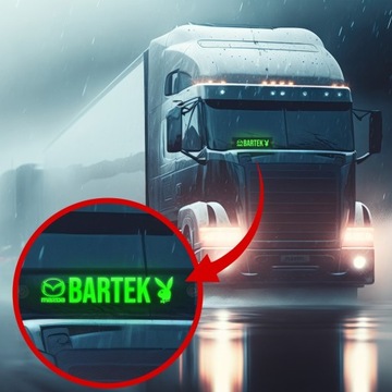 Табличка со светодиодной подсветкой для водителя грузовика Premium XL