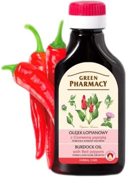Green Pharmacy Olejek Łopianowy z Czerwoną Papryką - Pobudza Wzrost Włosów