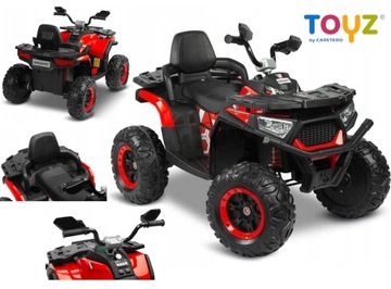 POJAZD QUAD NA AKUMULATOR GIGANT NAPĘD 4X4 + PILOT CZERWONY