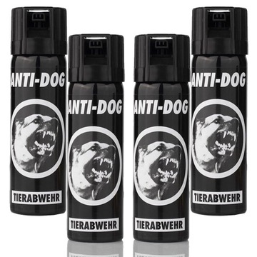 GAZ PIEPRZOWY OBRONNY NA PSY TW 4x 63ml Anti Dog