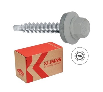 Wkręty farmer d/d 4,8x35mm RAL 9006 250szt. KLIMAS