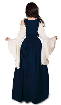 Średniowieczna renesansowa sukienka vintage