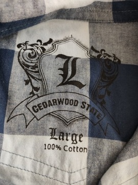 CEDARWOOD STATE Príležitostná kockovaná košeľa modrá L