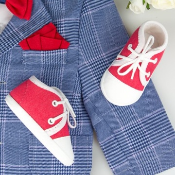 КРЕСТАЛЬНАЯ ОБУВЬ ДЛЯ МАЛЬЧИКА ГОДА, 12 см.