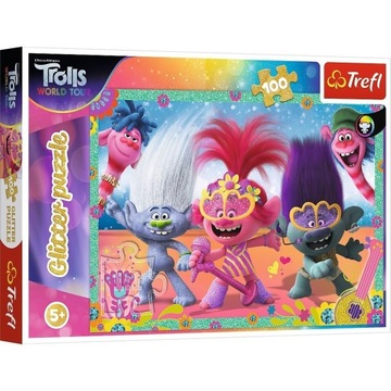 Пазл Trefl с блестками 100 деталей