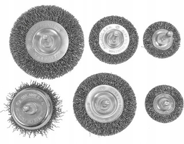 НАБОР ПРОВОЛОЧНЫХ ЩЕТКОВ ДЛЯ ДРИЛЬНЫХ СТАНКОВ INOX ПРОВОЛОЧНАЯ ЩЕТКА ДЛЯ ДРЕЛЬНЫХ СТАНКОВ