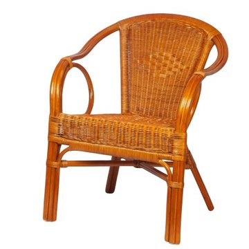 RattaNeo Emerald f115 fotel koniak rattan natural