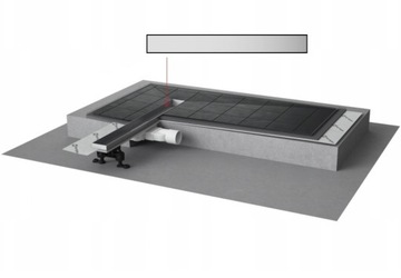 Odpływ liniowy SLIM Radaway 55 cm ruszt Biały