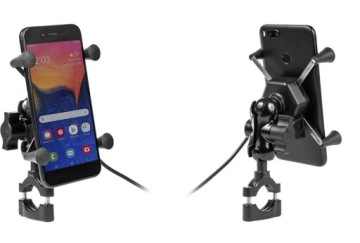 Крепление для мотоцикла с зарядным устройством для телефона - RAM XL USB