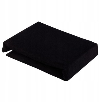 PRZEŚCIERADŁO Z GUMKĄ FROTTE 70 x 190 cm CZARNE 1 szt.