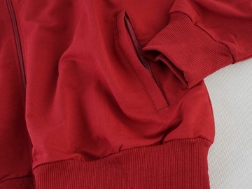 Dres męski sportowy komplet bluza i spodnie bawełniane 4032 4057 red 4XL