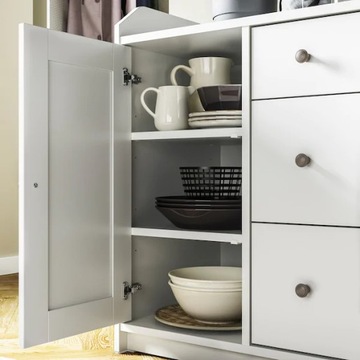 ИКЕА ХАУГА Комод белый 140x84 см