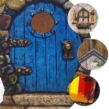 Udekoruj drewniane drzwi ELF MINIATUROWA Wróżka