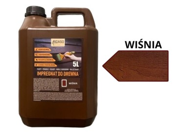 IMPREGNAT do drewna 5l WIŚNIA