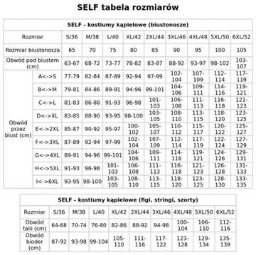 Strój Kąpielowy SELF S-730LA1 Las Palmas1 roz.38D