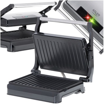 Grill Elektryczny Opiekacz do Kanapek NON-STICK Regulacja Kąta Nachylenia