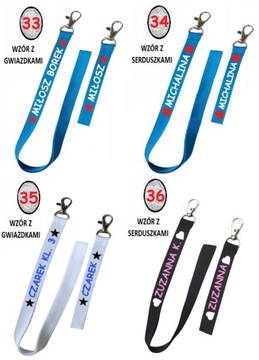 Набор из 2 ремешков с принтом - длинного и короткого.