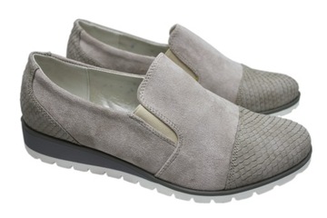 Półbuty sneakersy platforma koturn Jezzi beż 36