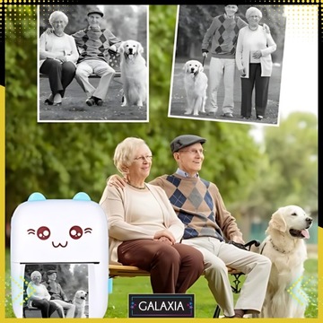 DRUKUŚ ORIGINALNY Мини-термопринтер для фотографий Портативный + 11 РОЛИКОВ