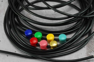 Лампа-паук с черным проводом и черным кабелем Edison DIY