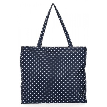 Shopper Bag Torba Na Zakupy Torebka Damska Duża Granatowa Hernan HB1372-L