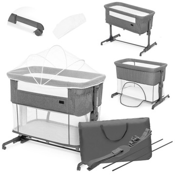 ŁÓŻECZKO DOSTAWNE DZIECIĘCE KOŁYSKA TORBA TRANSPORTOWA SKŁADANE Snäckskal