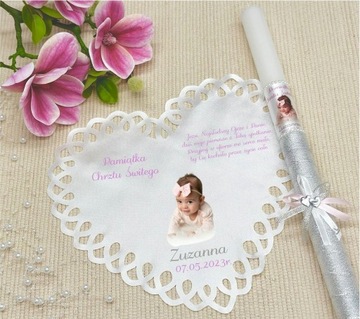 СВЕЧА И КРЕСТАЛЬНАЯ ОДЕЖДА НА КРЕЩЕНИЕ ФОТО НАИМЕНОВАНИЕ