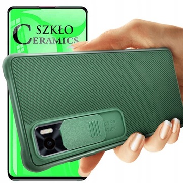 Etui OXYGEN CC do Vivo Y70 + szkło CERAMICZNE