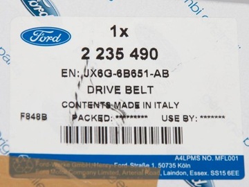 PASEK POMPY OLEJOWEJ 1.0 EB FOCUS 18- AUTOMAT 8F24