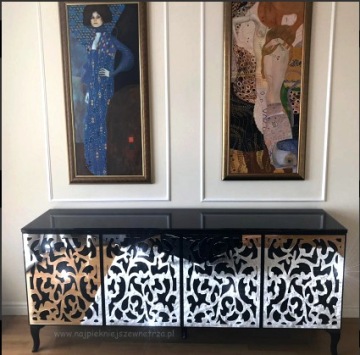 КРАСИВЫЙ ЧЕРНЫЙ ГЛАМУРНЫЙ СОВРЕМЕННЫЙ ЗЕРКАЛЬНЫЙ КОМОД