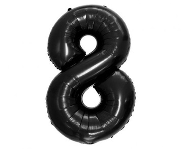 BALON FOLIOWY 92 CM B&C GODAN CZARNY NUMER 8