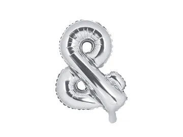 BALON FOLIOWY SREBRNY LITERA & 35 CM 14''