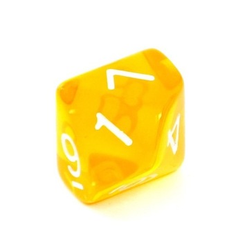 Набор кубиков REBEL RPG — кристалл — желтый