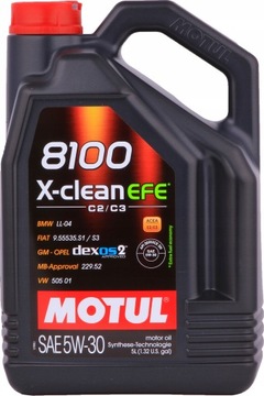 Olej silnikowy Motul 8100 X-Clean EFE 5 l 5W-30+ GRATIS