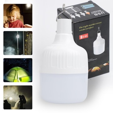 ŻARÓWEK LED USB PRZENOŚNA LAMPA KEMPINGOWA LED USB O MOCY 60 W 5000 LUMENÓW