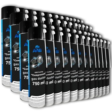 48x AABCOOLING SPRĘŻONE POWIETRZE 750ml + 2x RURKA