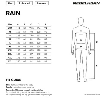 Дождевик Rebelhorn Rain размер 4XL