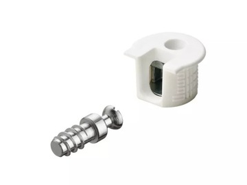 Hafele Rafix 20 разъем + штифт Белый для 16 мм 50 комплектов