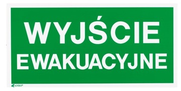 TABLICZKA WYJŚCIE EWAKUACYJNE ZNAK DO WYJŚCIA EWAKUACYJNEGO |ŚWIECĄCY NAPIS