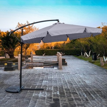 БОЛЬШОЙ СКЛАДНОЙ САДОВЫЙ ЗОНТ СО СТРЕЛКОЙ С КРЫШКОЙ 350 СМ