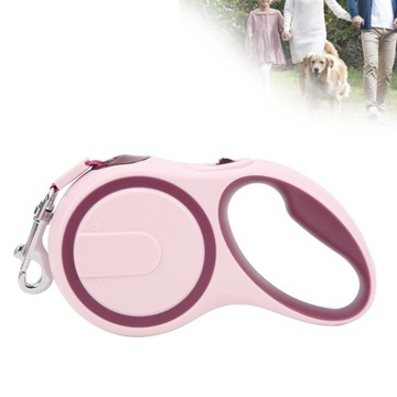 Автоматическая веревка для удержания животных. Выдвижная нескользящая ручка.