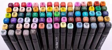 НАБОР АЛКОГОЛЬНЫХ МАРКЕРОВ TOUCH 80 ШТ. + СУМКА