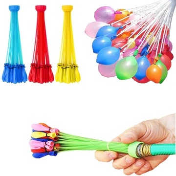 BOMBY WODNE BALONY 37 szt NA WODĘ + GWINT